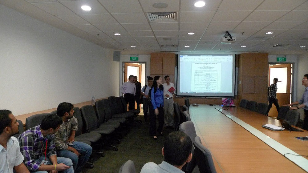 Arrival of invited researchers